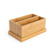 Wooden Organizer 2-Sections with Base